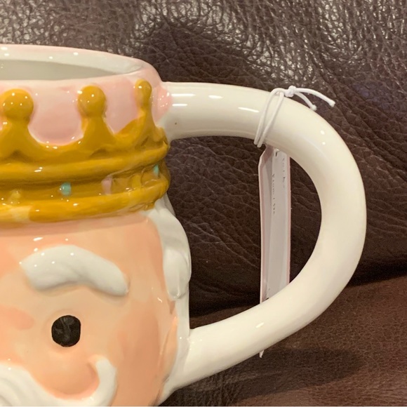 Pink Nutcracker Face Hand Painted Ceramic Christmas Mug - Cupcakes & Cashmere - Picture 3 of 12